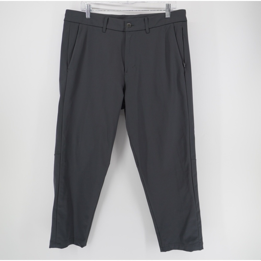 Lululemon Commission Pant Classic Charcoal Gray Mens 34 LM5439S Short Inseam 26